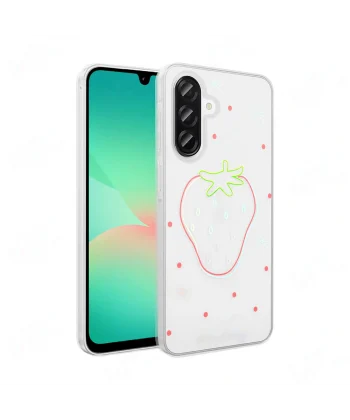 Samsung A56 Kılıf Şeffaf Figürlü Folk Sert Kapak