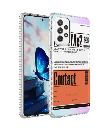 Samsung A73 Kılıf Airbag Kenarlı Renkli Desenli Silikon Elegans Kapak