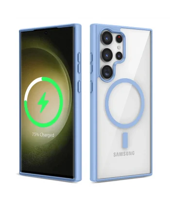 Samsung S22 Ultra Kılıf M-safe Wireless Şarj Özellikli Silikon Ege Kapak