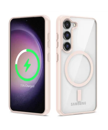 Samsung S23 Kılıf M-safe Wireless Şarj Özellikli Silikon Ege Kapak