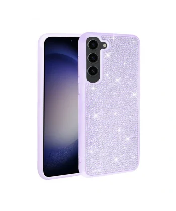 Samsung S23 Kılıf Parlak Taşlı Tasarım Ston Kapak