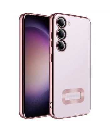 Samsung S23 Plus Kılıf Kamera Korumalı Logo Gösteren Omega Kapak