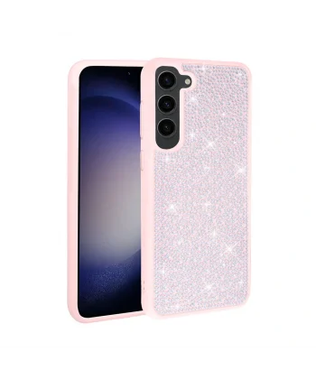 Samsung S23 Plus Kılıf Parlak Taşlı Tasarım Ston Kapak