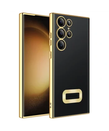 Samsung S23 Ultra Kılıf Kamera Korumalı Logo Gösteren Omega Kapak