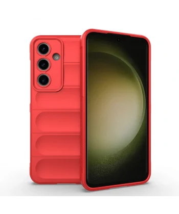 Galaxy S24 FE Kılıf Esnek TPU Oyuklu Arka Yüzey Tasarımlı Zore Etnik Silikon Kapak