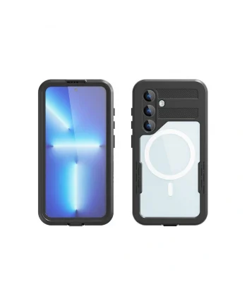 Samsung S24 Kılıf M-safe Şarj Özellikli 1-1 Su Geçirmez Kılıf