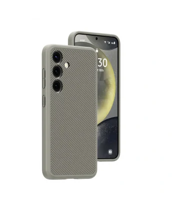 Samsung S24 Kılıf M-safe Şarj Özellikli Karbon Fiber Görünümlü T-Karbon Kapak