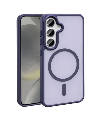 Samsung S24 Kılıf M-safe Şarj Özellikli Mat Arka Yüzey Sio Kapak