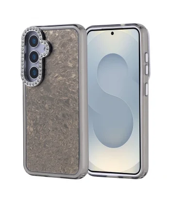 Samsung S24 Kılıf Taşlı Tasarımlı Kapi Kapak