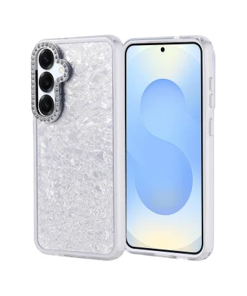 Samsung S24 Plus Kılıf Taşlı Tasarımlı Kapi Kapak