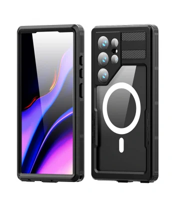 Samsung S24 Ultra Kılıf M-safe Şarj Özellikli 1-1 Su Geçirmez Kılıf