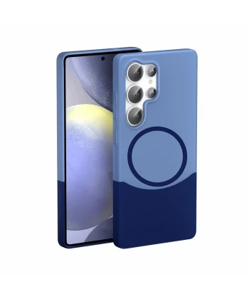 Samsung S24 Ultra Kılıf M-Safe Şarj Özellikli Mıknatıslı Duble Kapak