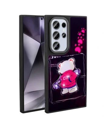 Samsung S24 Ultra Kılıf Parlayan Kabartmalı İkonik Figürlü Amas Silikon Kapak