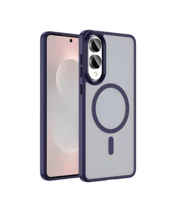 Samsung S25 Edge Kılıf M-safe Şarj Özellikli Mat Arka Yüzey Sio Kapak