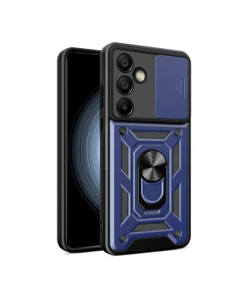 Samsung S25 FE Kılıf Magnetik Standlı Kamera Korumalı Sürgülü Vega Kapak