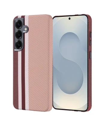 Samsung S25 Kılıf M-safe Şarj Özellikli Karbon Fiber Görünümlü Nekst Kapak