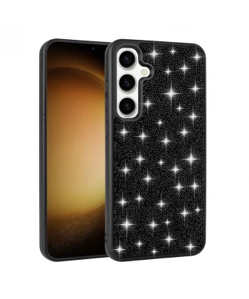 Samsung S25 Kılıf Parlak Taşlı Tasarım Pırlanta Kapak