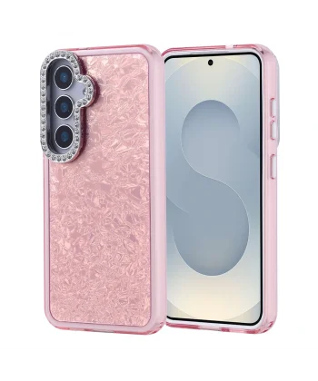 Samsung S25 Kılıf Taşlı Tasarımlı Kapi Kapak