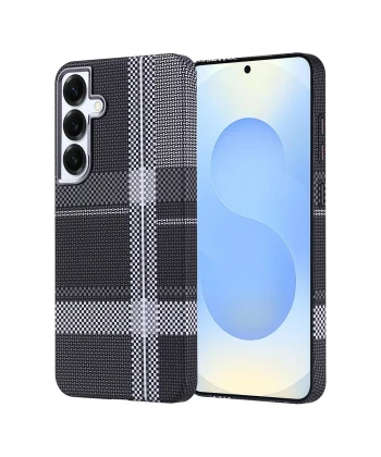 Samsung S25 Plus Kılıf M-safe Şarj Özellikli Karbon Fiber Görünümlü Nekst Kapak