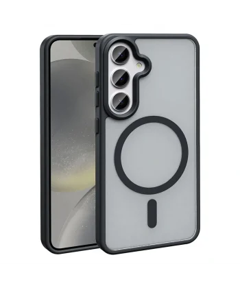 Samsung S25 Plus Kılıf M-safe Şarj Özellikli Mat Arka Yüzey Sio Kapak