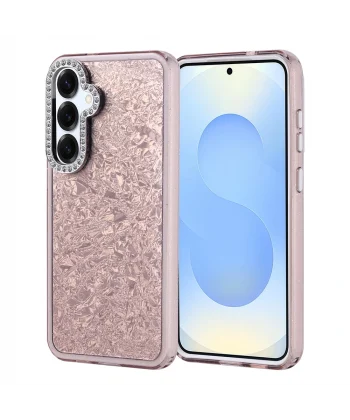 Samsung S25 Plus Kılıf Taşlı Tasarımlı Kapi Kapak