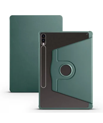 Samsung Tab S10 Plus Kılıf Termik Kalem Bölmeli Dönebilen Standlı Kılıf