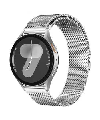 Samsung Watch 46mm Uyumlu-25 Metal Hasır Kordon