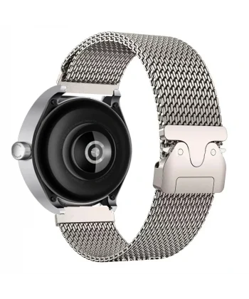 Gear S3 Uyumlu-100 22mm Titanyum Hasır Kordon