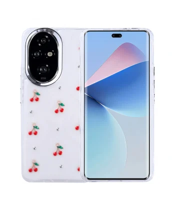 Honor 200 Kılıf Airbag Tasarımlı Simli Şeffaf Kutup Kapak