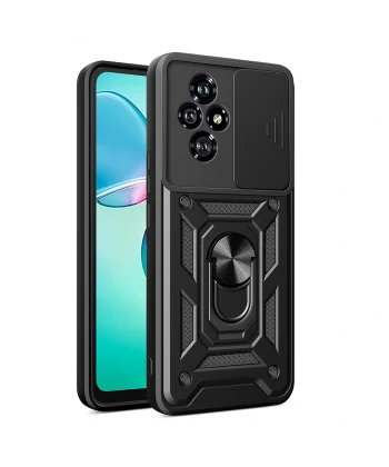 Honor 200 Kılıf Magnetik Standlı Kamera Korumalı Sürgülü Vega Kapak