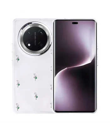 Honor Magic 7 Lite Kılıf Airbag Tasarımlı Simli Şeffaf Kutup Kapak