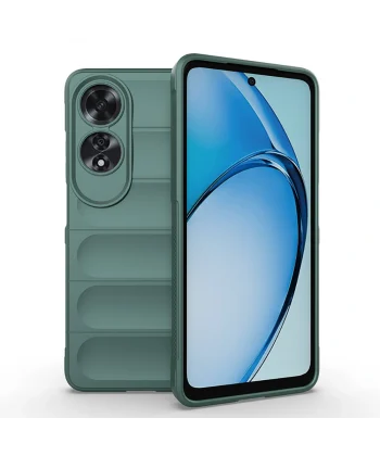 Oppo A60 Kılıf Esnek TPU Oyuklu Arka Yüzey Tasarımlı Etnik Silikon Kapak