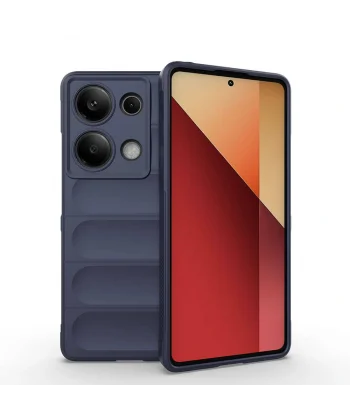 Redmi Note 13 Pro 4G Kılıf Esnek TPU Oyuklu Arka Yüzey Tasarımlı Etnik Silikon Kapak