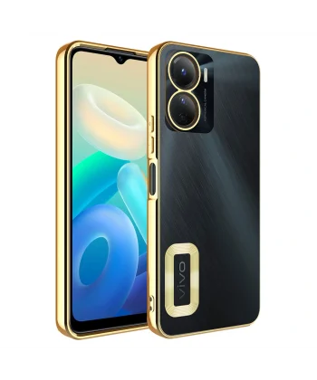 Vivo Y16 Kılıf Kamera Korumalı Logo Gösteren Omega Kapak