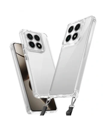 Xiaomi 14T Kılıf Airbagli Takılabilir Askı Aparatlı Snap Silikon Kapak