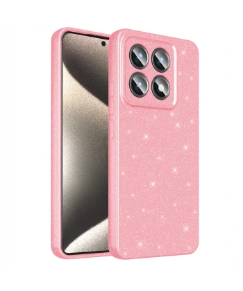 Xiaomi 14T Kılıf Kamera Korumalı Simli Lüks Koton Kapak