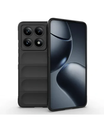 Xiaomi 14T Pro Kılıf Esnek TPU Oyuklu Arka Yüzey Tasarımlı Zore Etnik Silikon Kapak