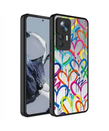 Xiaomi Mi 12T Pro Kılıf Aynalı Desenli Kamera Korumalı Parlak Mirror Kapak