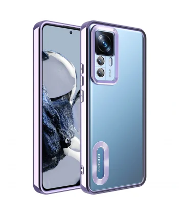 Xiaomi Mi 12T Pro Uyumlu Kılıf Kamera Korumalı Logo Gösteren Kapak