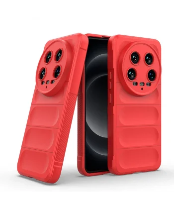 Xiaomi Mi 14 Ultra Kılıf Esnek TPU Oyuklu Arka Yüzey Tasarımlı Etnik Silikon Kapak