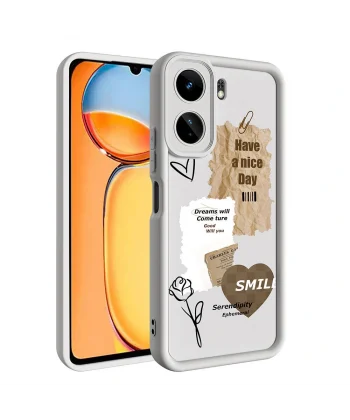 Xiaomi Poco C65 Kılıf Kamera Korumalı Baskılı Arka Yüzey Klas Kapak