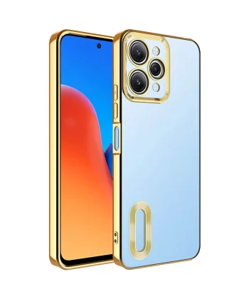 Xiaomi Redmi 12 Kılıf Kamera Korumalı Logo Gösteren Omega Kapak