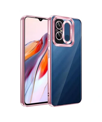 Xiaomi Redmi 12C Kılıf Kamera Korumalı Logo Gösteren Omega Kapak