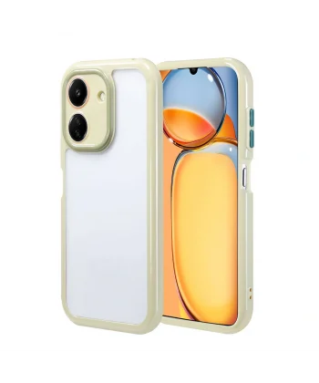 Xiaomi Redmi 13C Kılıf Kamera Korumalı Renkli Kenar ve Çerçeve Tasarımlı Vitamin Kapak