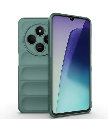 Xiaomi Redmi 14C 4G Kılıf Esnek TPU Oyuklu Arka Yüzey Tasarımlı Etnik Silikon Kapak