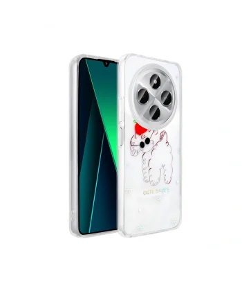 Xiaomi Redmi 14C 4G Kılıf Şeffaf Figürlü Folk Sert Kapak