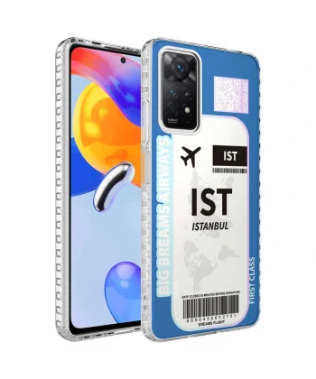 Xiaomi Redmi Note 11 Pro 5G Kılıf Airbag Kenarlı Renkli Desenli Silikon Elegans Kapak