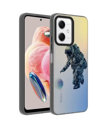 Xiaomi Redmi Note 12 4G Kılıf Desenli Dragon Sert Kapak