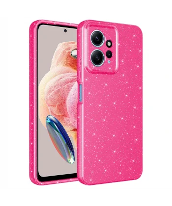 Xiaomi Redmi Note 12 4G Kılıf Kamera Korumalı Simli Lüks Koton Kapak