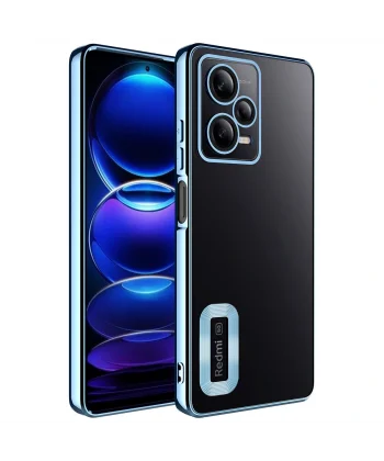 Xiaomi Redmi Note 12 Pro 5G Kılıf Kamera Korumalı Logo Gösteren Omega Kapak